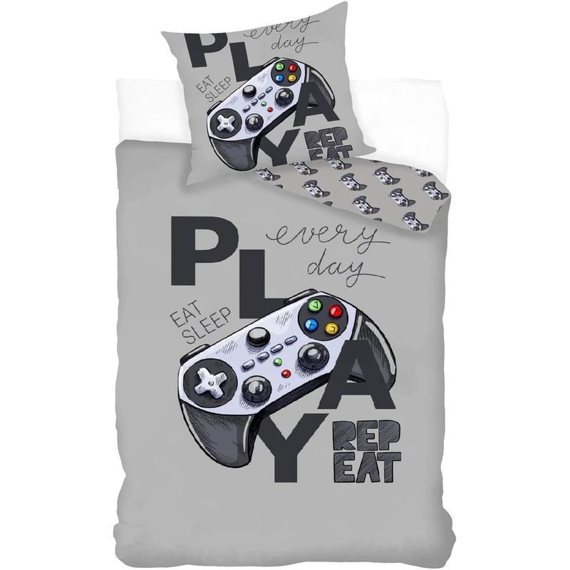 Bed Sheet Set Gamer Play 2pcs. 135x200 Cm (80x80 Cm)