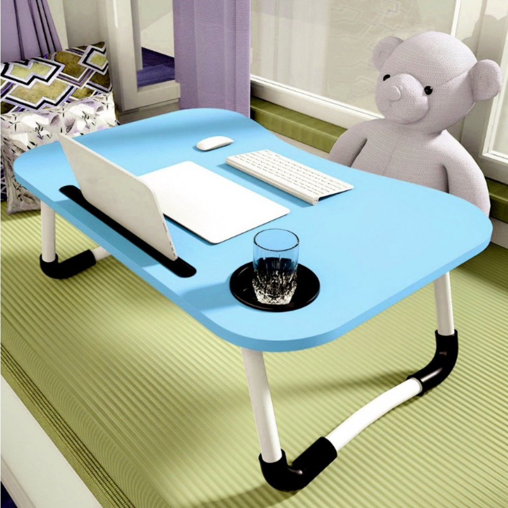 Image of Foldable Laptop Table, Dimensions 60×40×28 Cm – Suitable For Beds, Sofas, And Desks – Portable Design With Sturdy Legs – Space-saving And Easy To Store