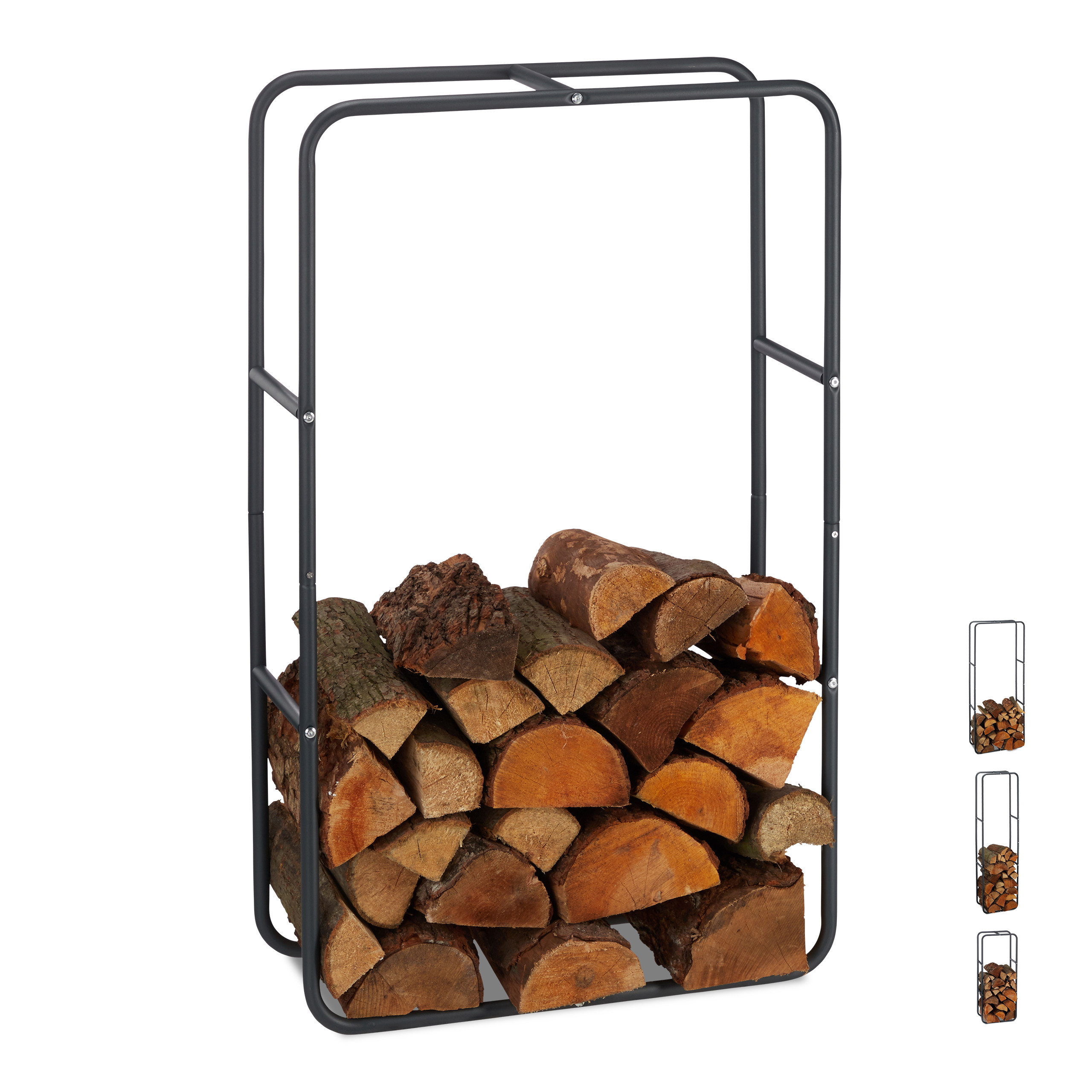 Firewood Rack In - (w)60 X (h)100 X (d)25 Cm