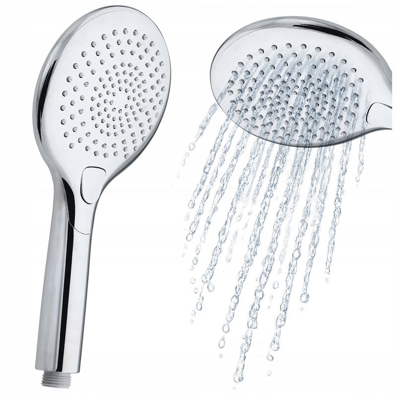 Image of 3-function Chrome Shower Head Easy Clean Vert