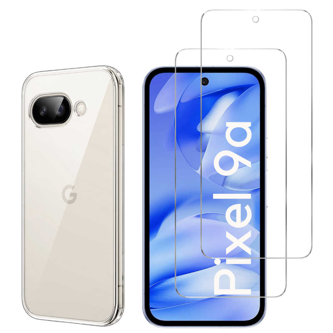 TEMU Coque pour Google Pixel 9a et 2 Verres Trempé Film Protection Phonillico®