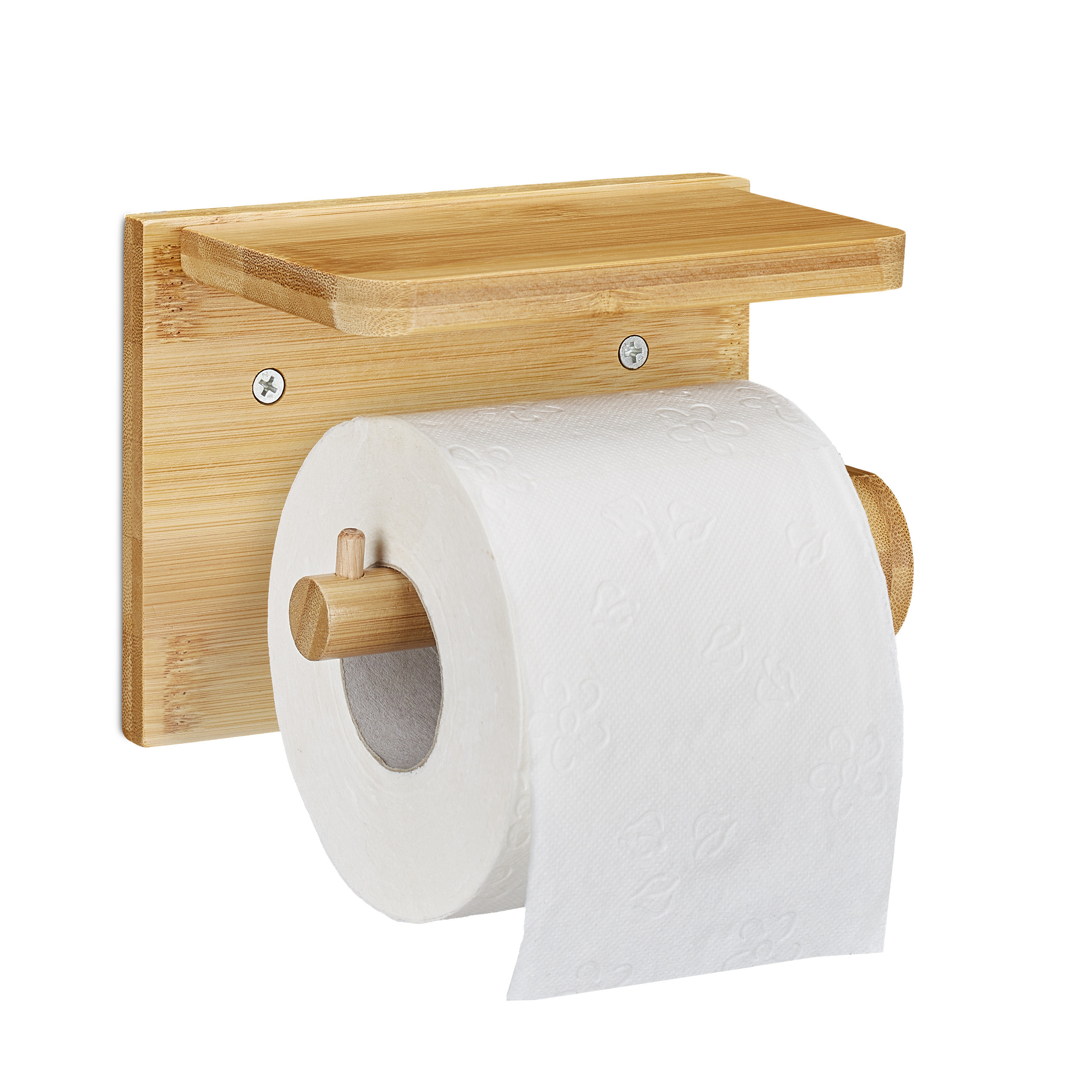Image of Toilet Paper Holder In Natural - (w)16 X (h)12 X (d)10.3 Cm