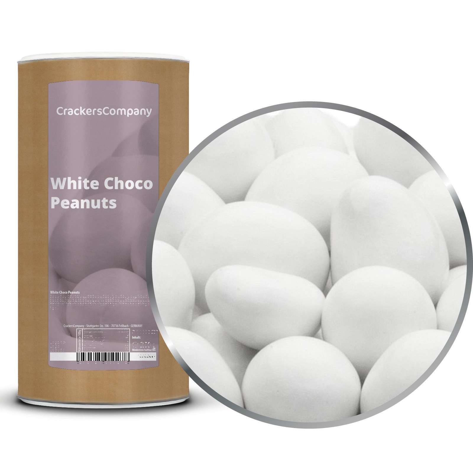 White Choco- Peanut Kernels In White Milk Chocolate From Crackerscompany