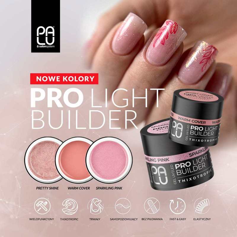 PRO LIGHT BUILDER SJAJNI ROZI GEL LAK ZA NAOKTE 12G
