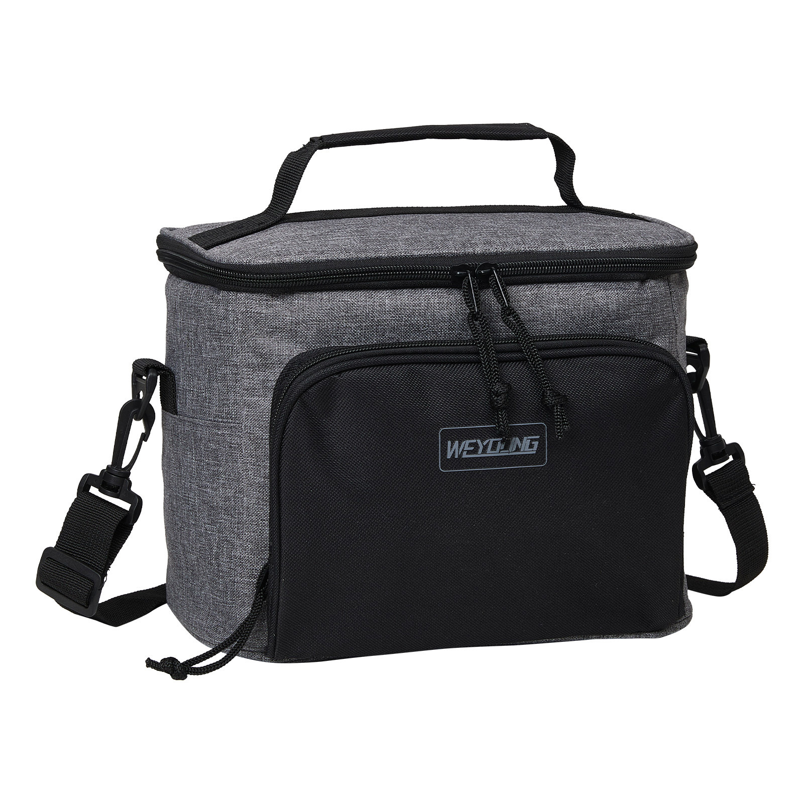 Portable Insulated Beverage Cooler Bag with Double Zipper Closure