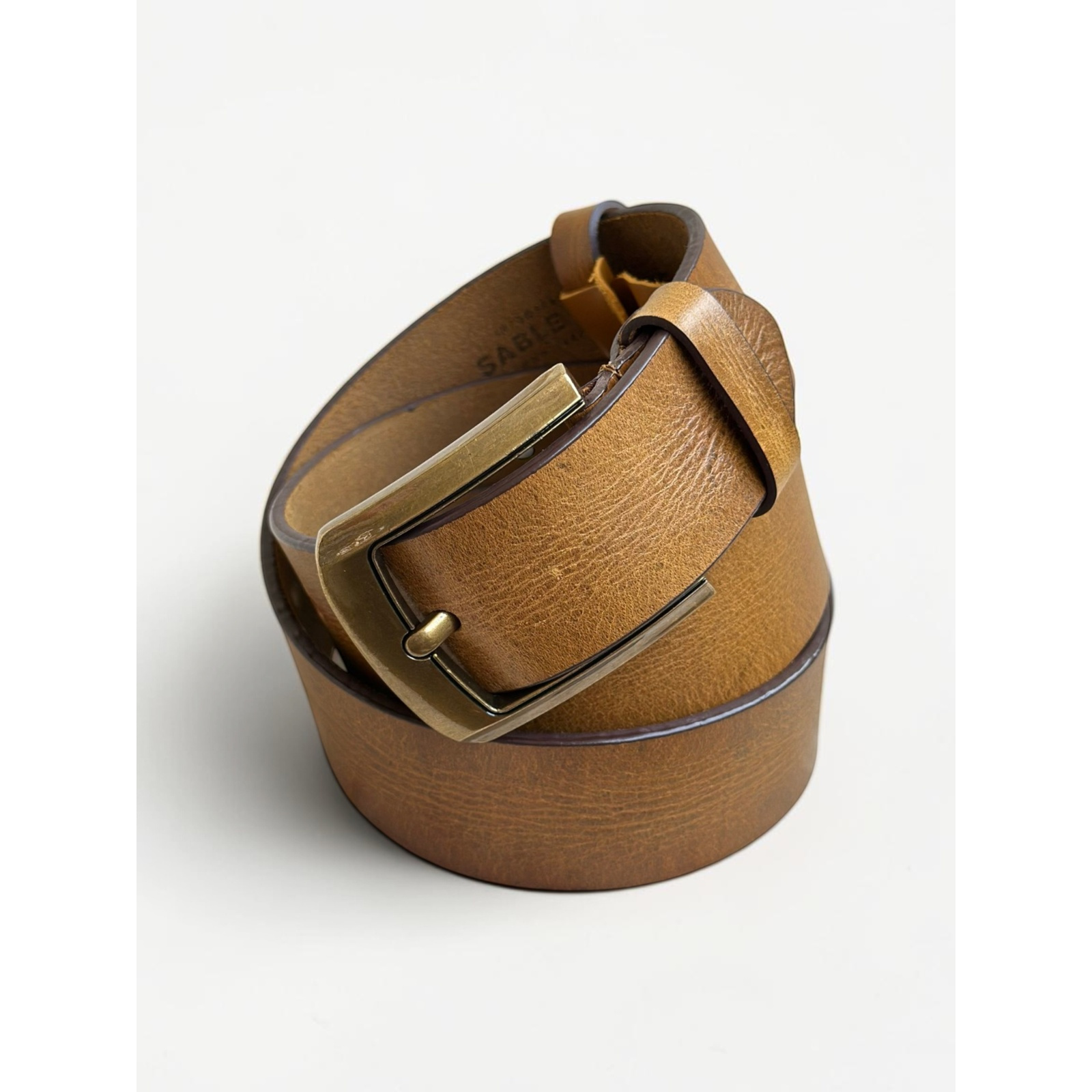 Men's Textured Heritage Belt Full Grain Leather