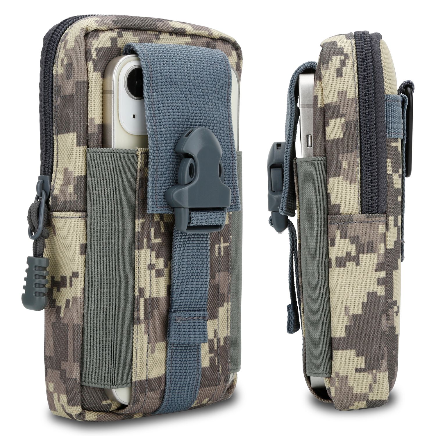 Tactical Phone Pouch Molle-edc Bag Compatible With Galaxy S25 Edge Case, Phone Holder For Shoulder Strap, Belt Bag, Hip Pouch