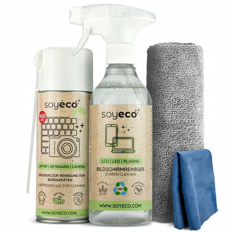 Tv Lcd/led/oled Screen Cleaning Kit - 500ml Liquid + 3x Microfiber