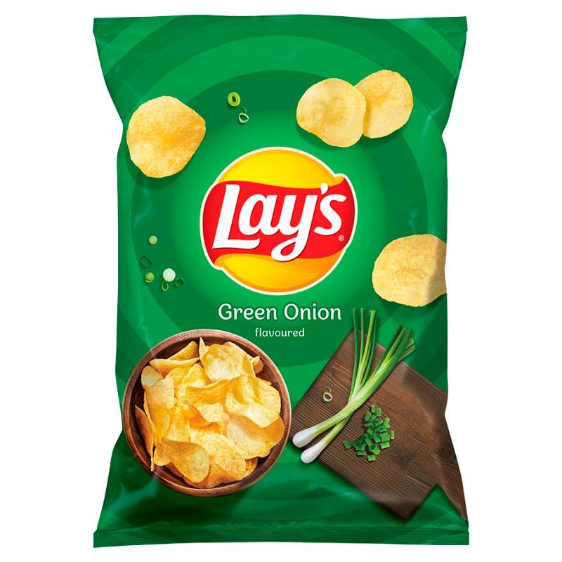 Lay's Chipsy Potato Chips With Green Onion Flavor 130 G