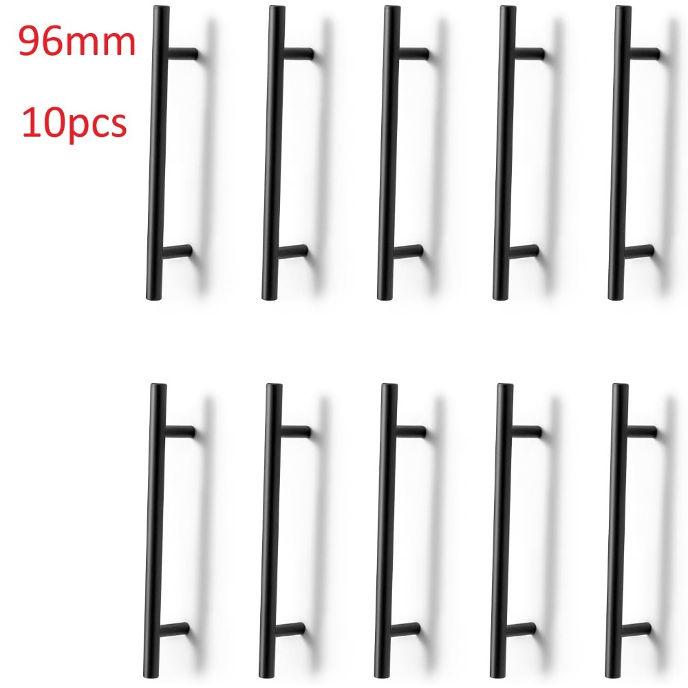 10-pack Cabinet Handles, Modern & Bathroom Cabinet Pulls, Durable Metal Hardware, With Screws, 96mm Hole Center, Home Furniture Upgrade