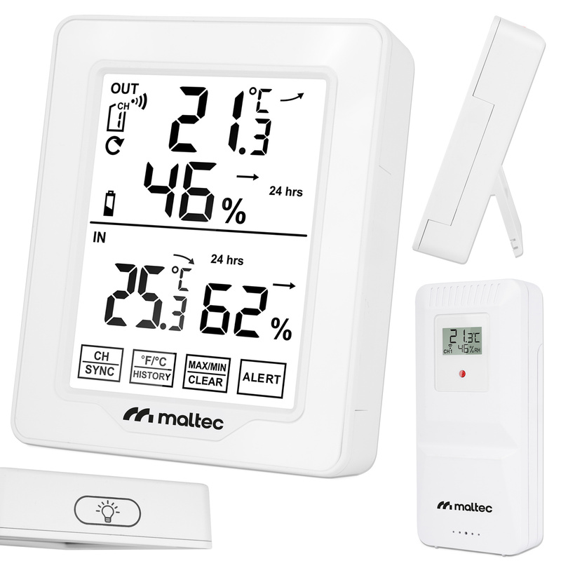Image of Wireless Weather Station Thermometer Hygrometer Outdoor Weather Sensor Daily600m