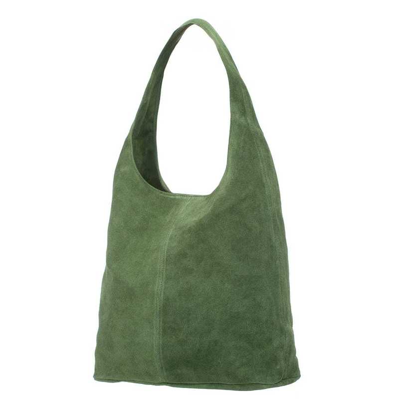 Image of Leather Bag Suede Olive
