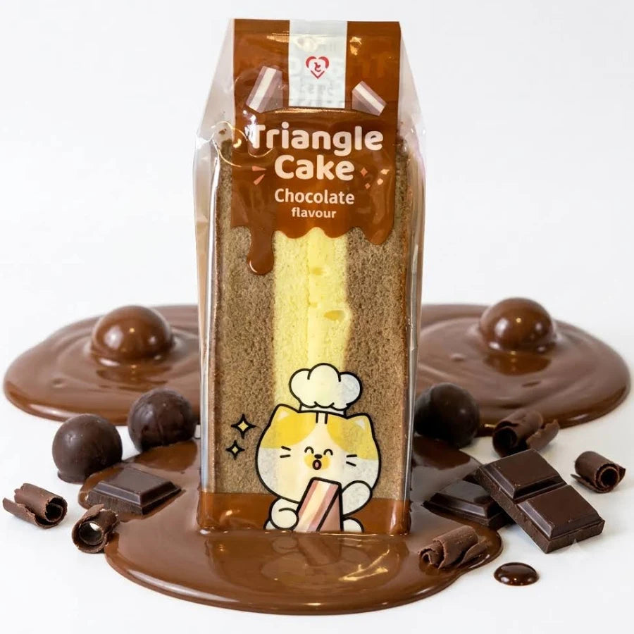 Image of Tokimeki Triangle Sponge Cake Chocolate – Japanese-style Soft Sponge Cake With Chocolate Flavour – 90 G