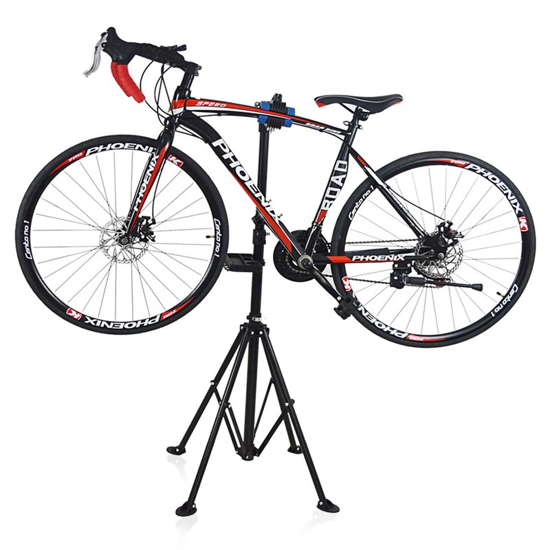 Bicycle Stand With Tool Storage For Assembly And Repair