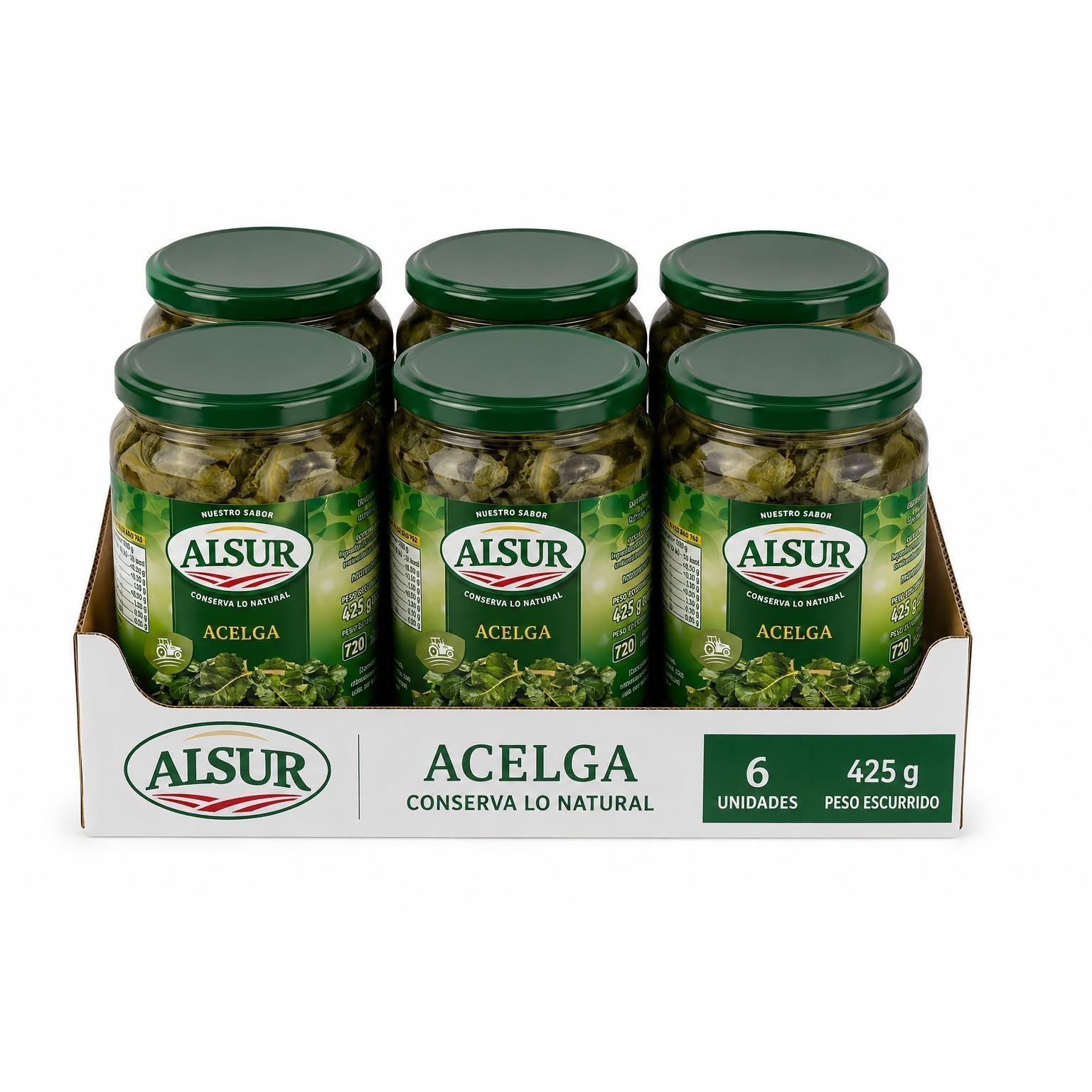 Image of Mimo Natural Swiss Chard Jar Pack 6 X 425 G P.e