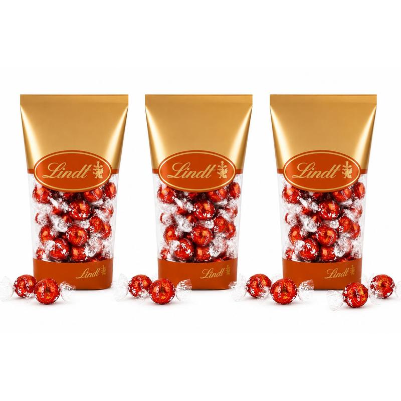 Lindt Lindor Whole Milk Truffles Xl Bundle! 3 X 600 G