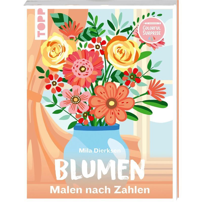 Image of Colorful Surprise Flowers - Paint By Numbers - Mila Dierksen - Paperback - 80 P. - German - 2026 - Frechverlag Gmbh - Ean 9783735882479