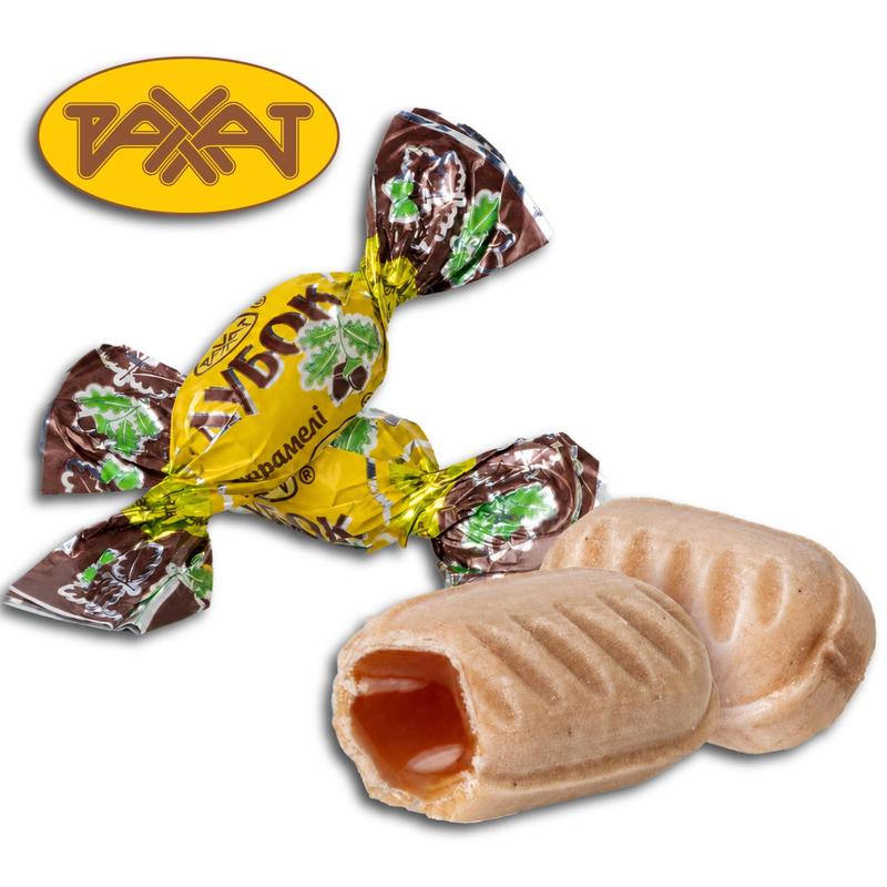 Image of Rakhat Caramel Candy With Cream Filling "dubok" 200g