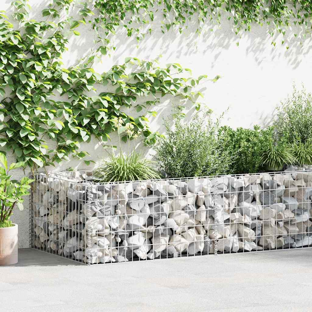 Vidaxl Gabion Planter 180x90x50cm Stone Basket Wire Basket Flower Pot Raised Bed