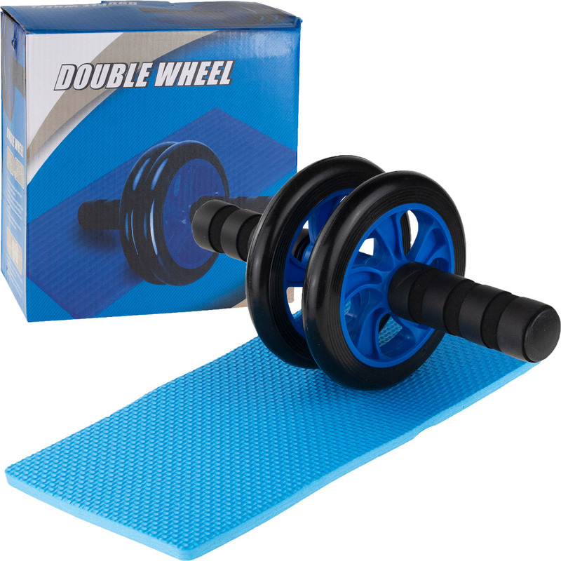 Image of Double Roller Exercise Wheel With Pad