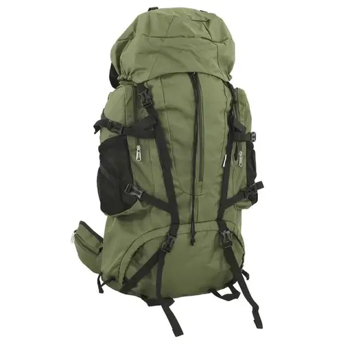 Army Green 60L Oxford Fabric Hiking Backpack