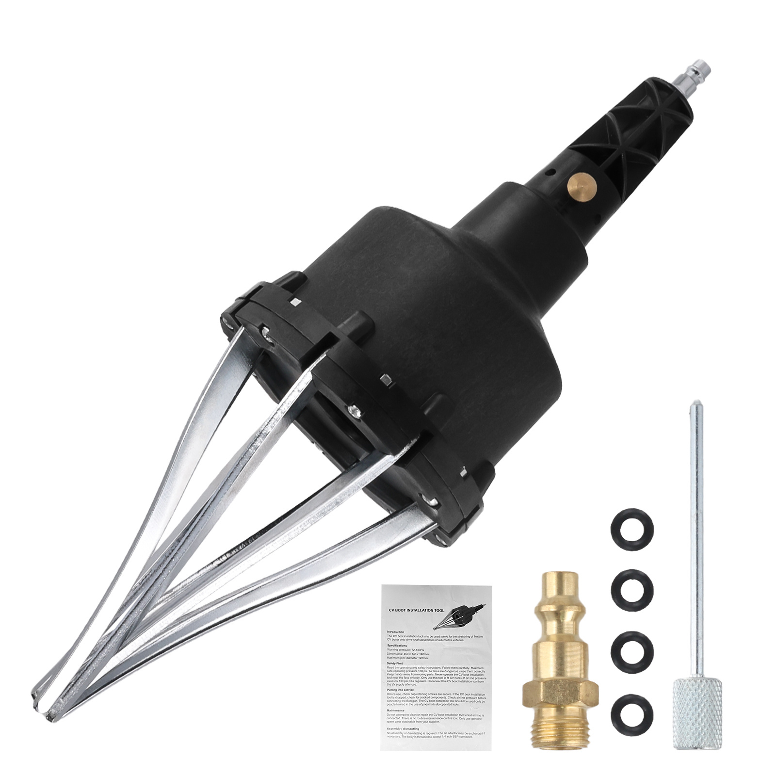 Universal Pneumatic Cv Joint Boot Expander, Air Operated Spreader Tool For Universal Cv Joint Boots, Auto Repair Assembly Tool