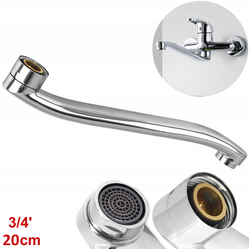 Image of Rotary Faucet For Kitchen Battery Sink With 3/4 20cm Swivel