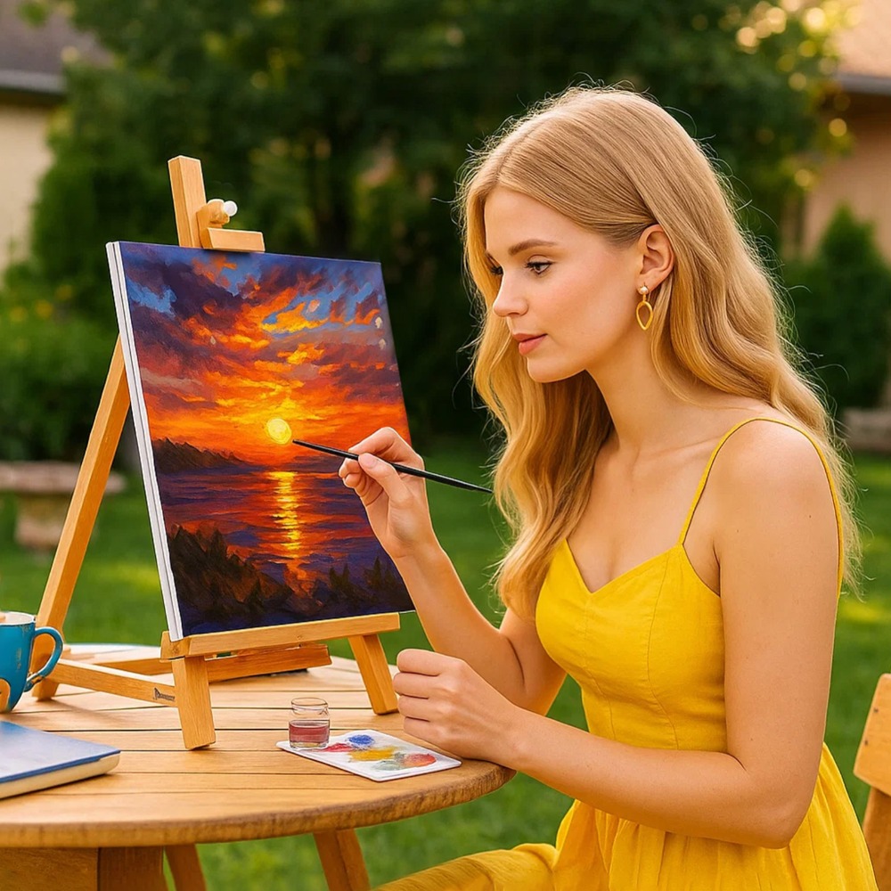60x60cm Pre-Stretching Frame Canvas 4-Piece Set