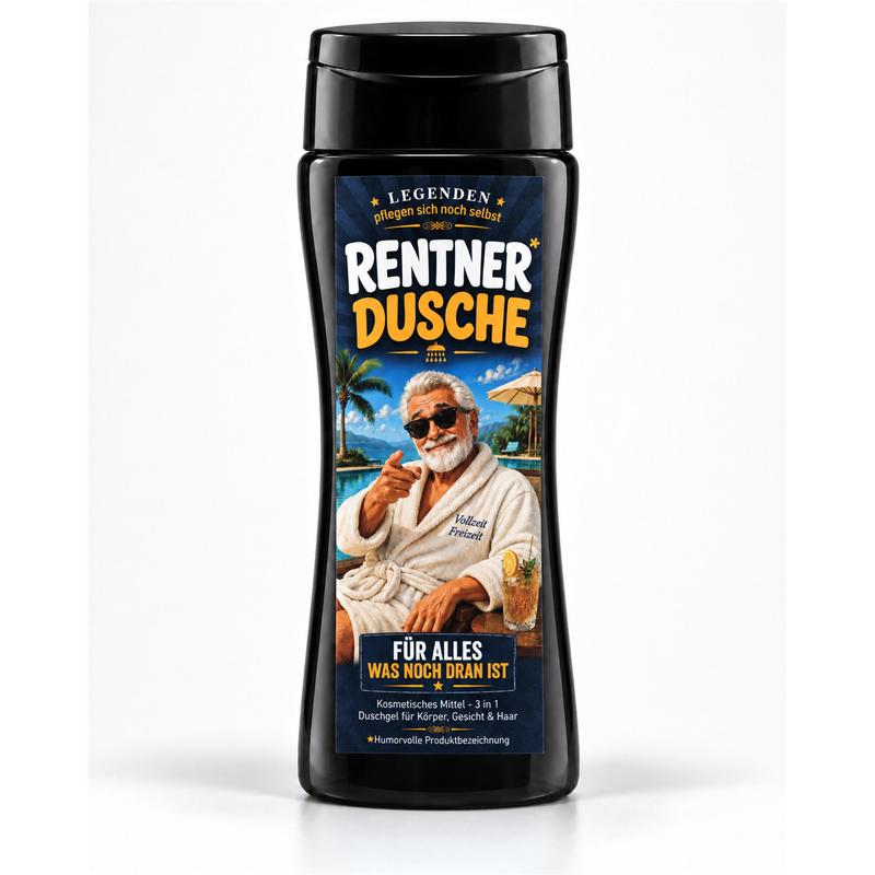Image of Retiree Shower – Funny 3-in-1 Shower Gel & Gift For Retirement