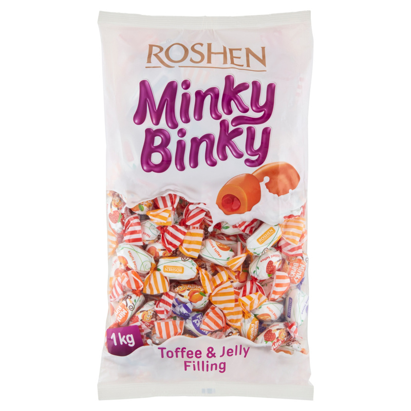 Roshen Minky Binky Toffee With Jelly Filling 1 Kg