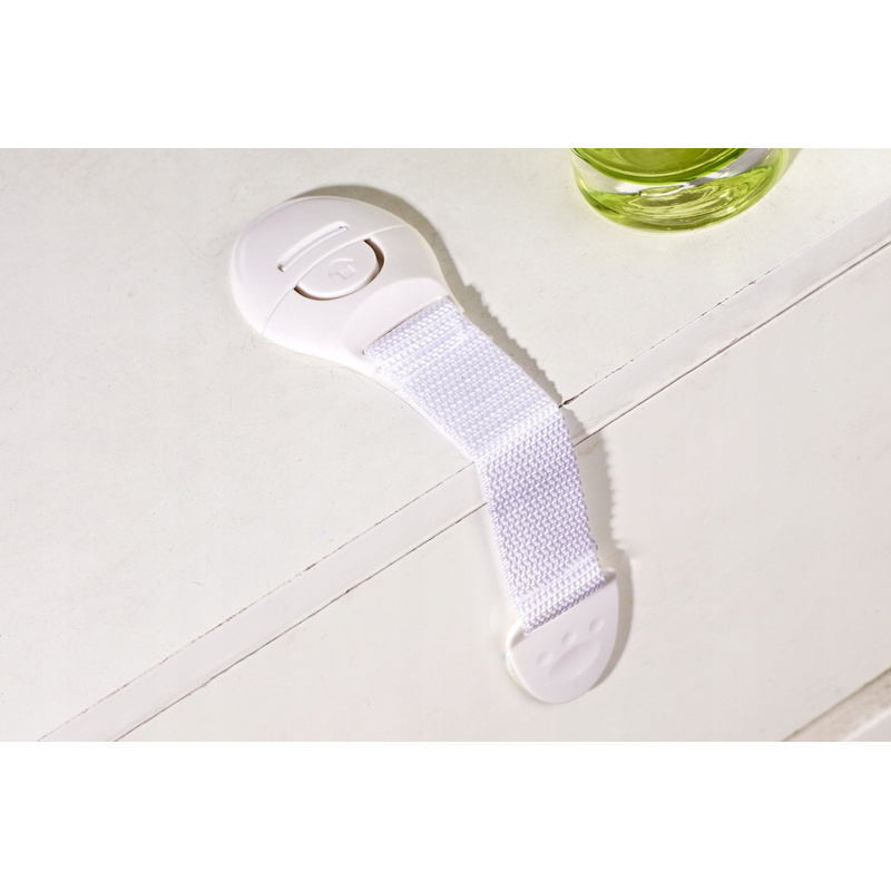 10x Bijele Brave za Ormariće Ladice Vrata Sigurnosne Bravice za Djecu Snažno Ljepljivi Namještaj Sigurnost