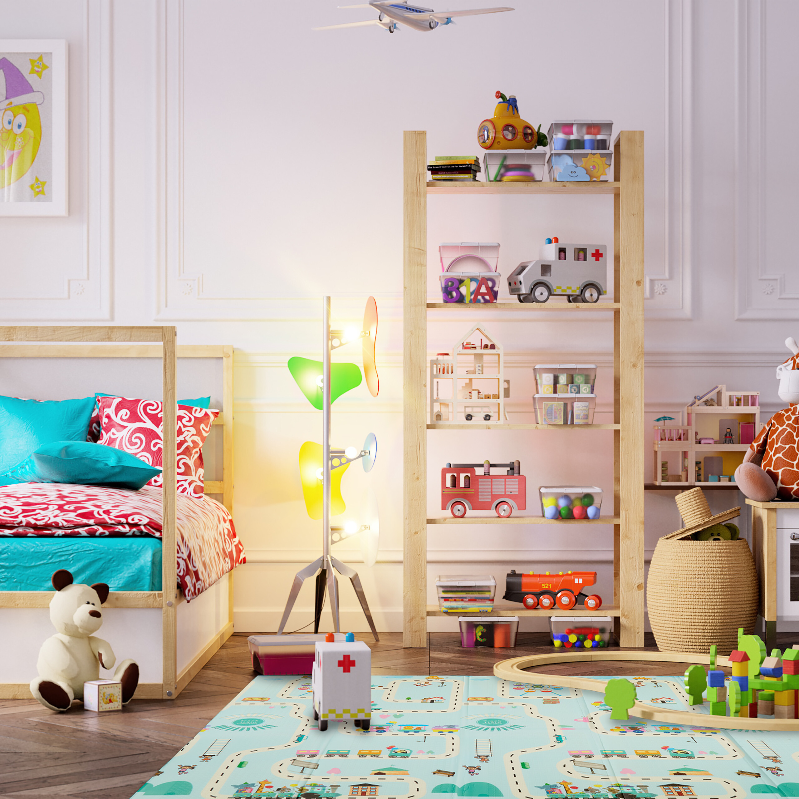 Colorful Play Mat - (W)200 x (L)150 cm