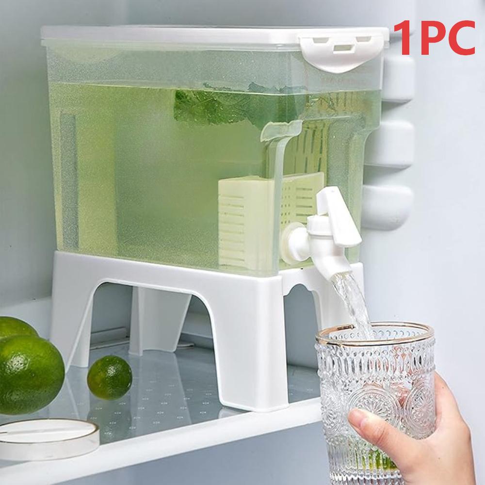 TEMU 3.5l Large-capacity Household Water Dispenser With Faucet And Filter, Juice Pitcher / Cold Drink & Boiled Water Container With Stand, Portable