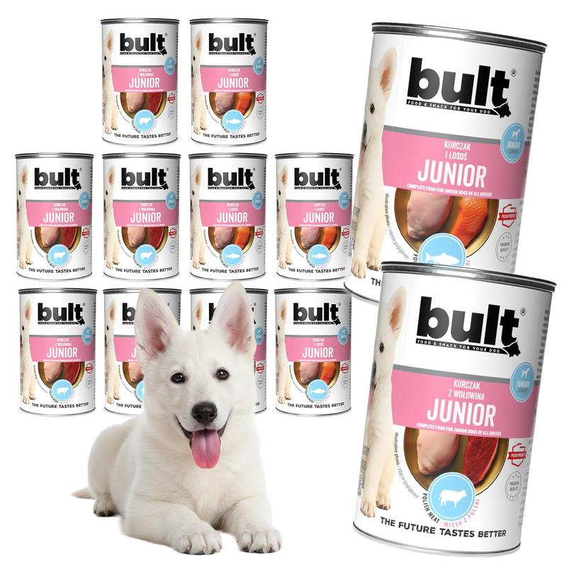 Image of Bult Food Wet Food Mix 12x400g Puppy Cans Multipack