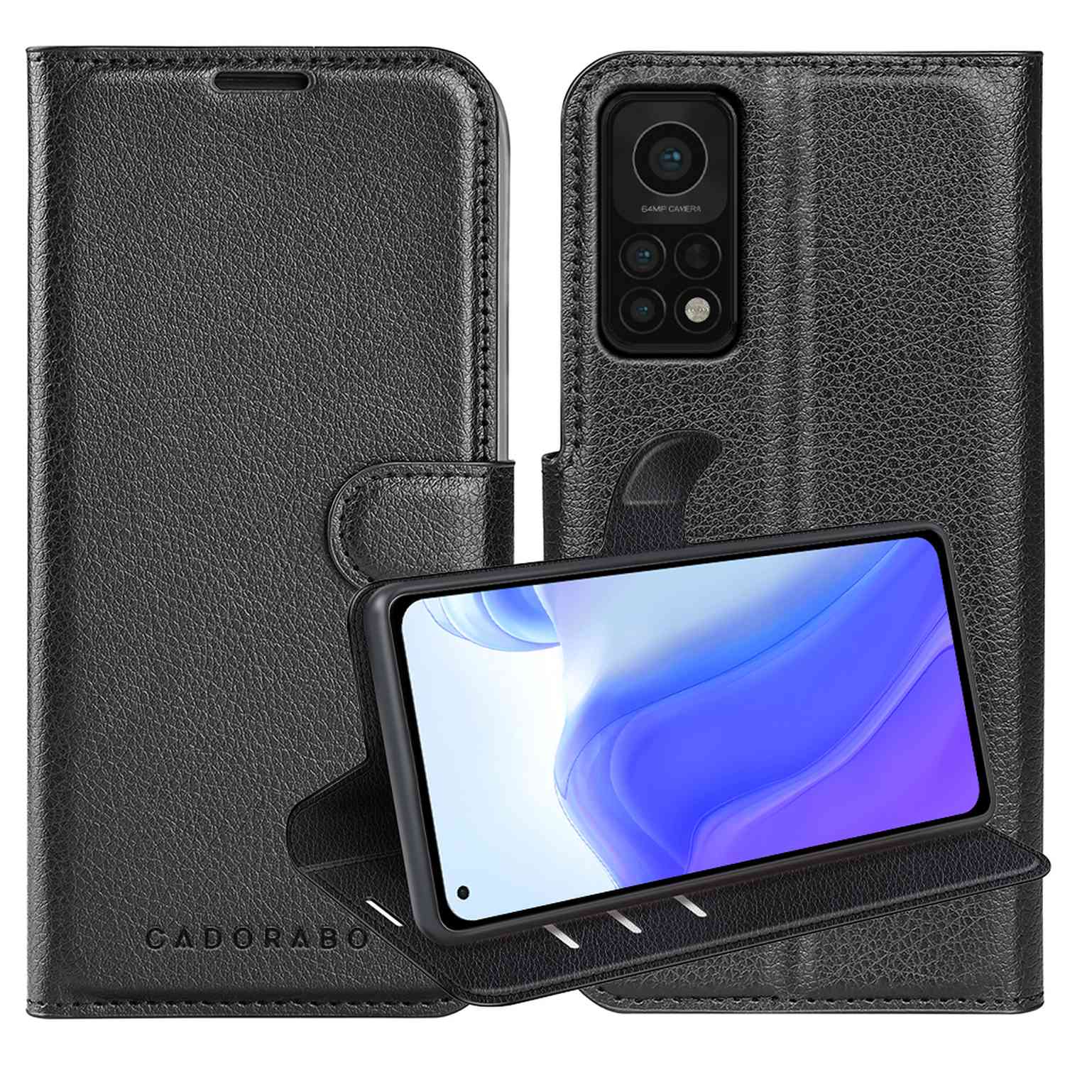 Image of Compatible For Xiaomi Mi 10t / Mi 10t Pro Case Protective Cover With Magnetic Closure, Stand Function And Card Slot Flip Case Cover Case Phone Case Book Bag