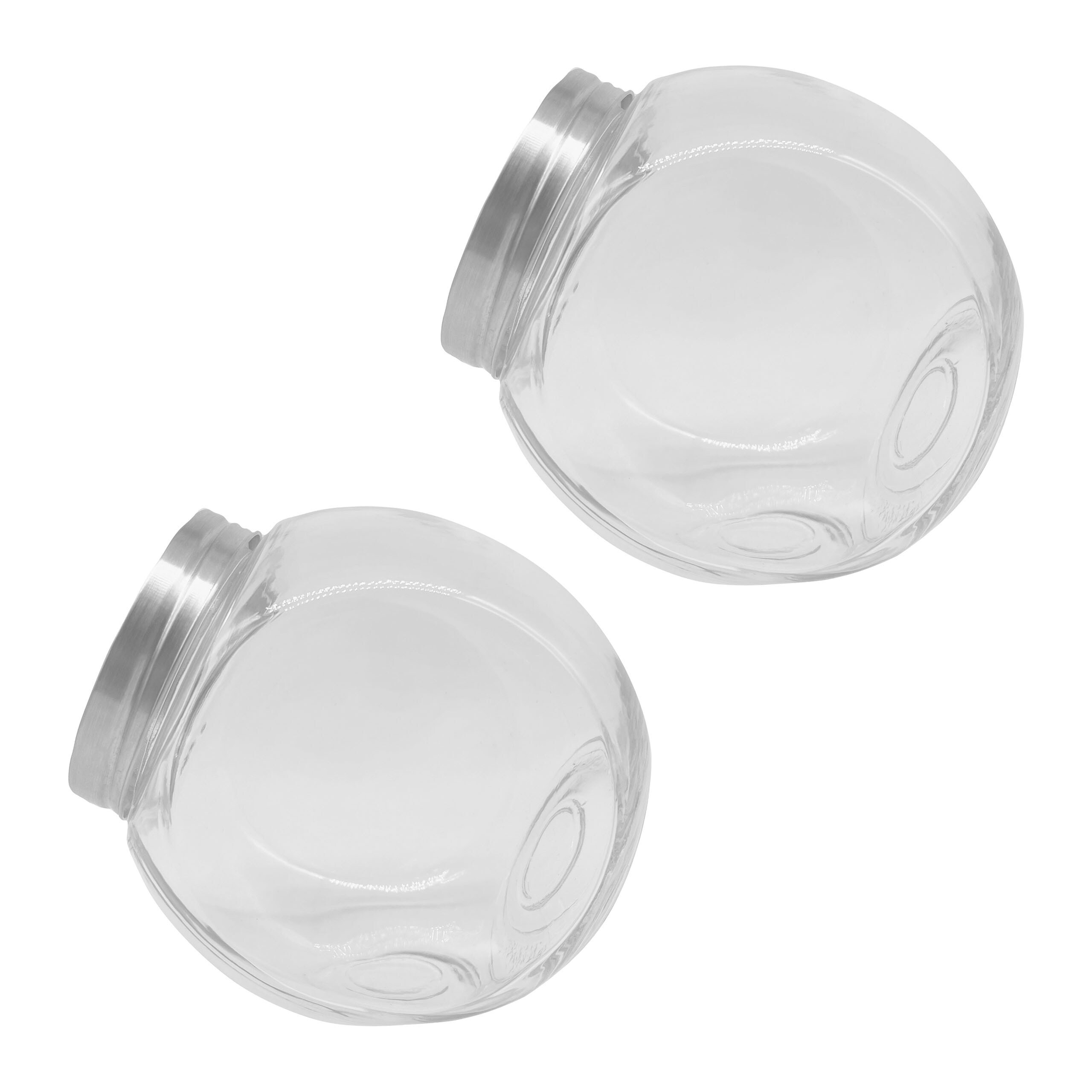2x Bonbon Glasses In Transparent/ Silver - 2