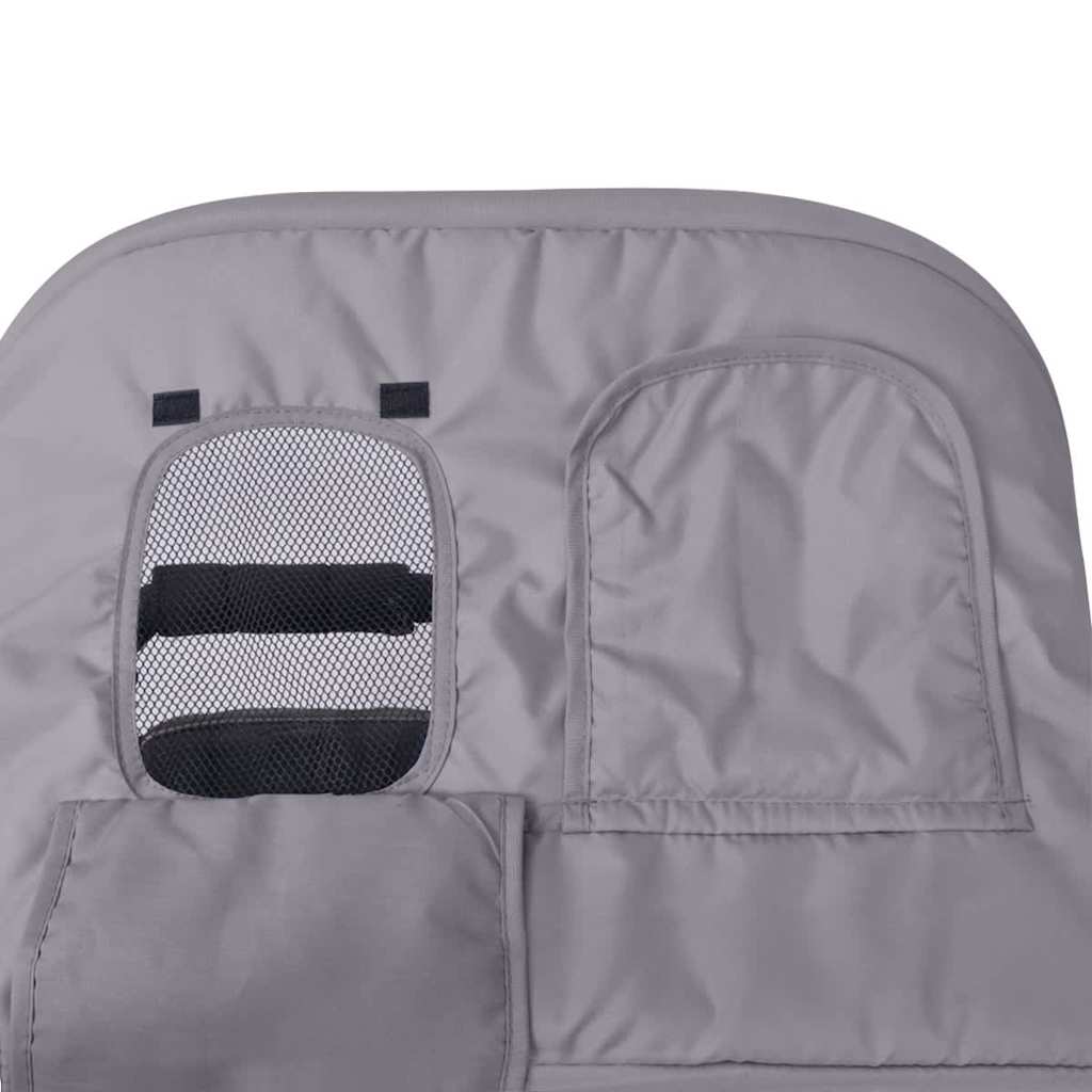 Twee-zits Wandelwagen in Staalgrijs en Zwart - Dubbele Wandelwagen, All-Terrain Wandelwagen, Opvouwbare Wandelwagen, Kinderaccessoire, Kinderverzorgingsuitrusting