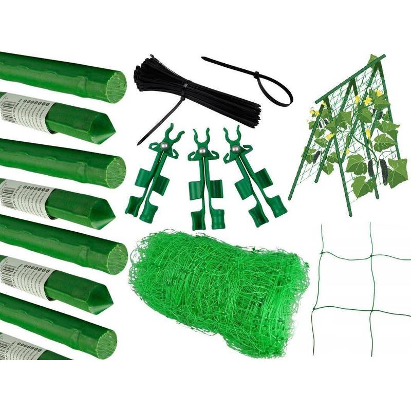Image of Climbing Plant Support With Net, Trellis For Climbing Plants, Garden Netting For Vines, 120x160cm, For And Beans