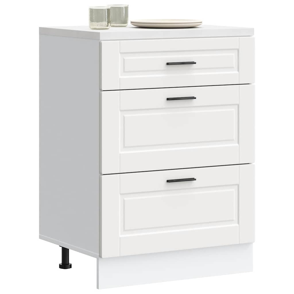 Kitchen Base Cabinet Porto White Wood, Sink Base Cabinet, Kitchen Cabinet, Kitchen Unit, Base Cabinet For Kitchen, Kitchen Cabinet