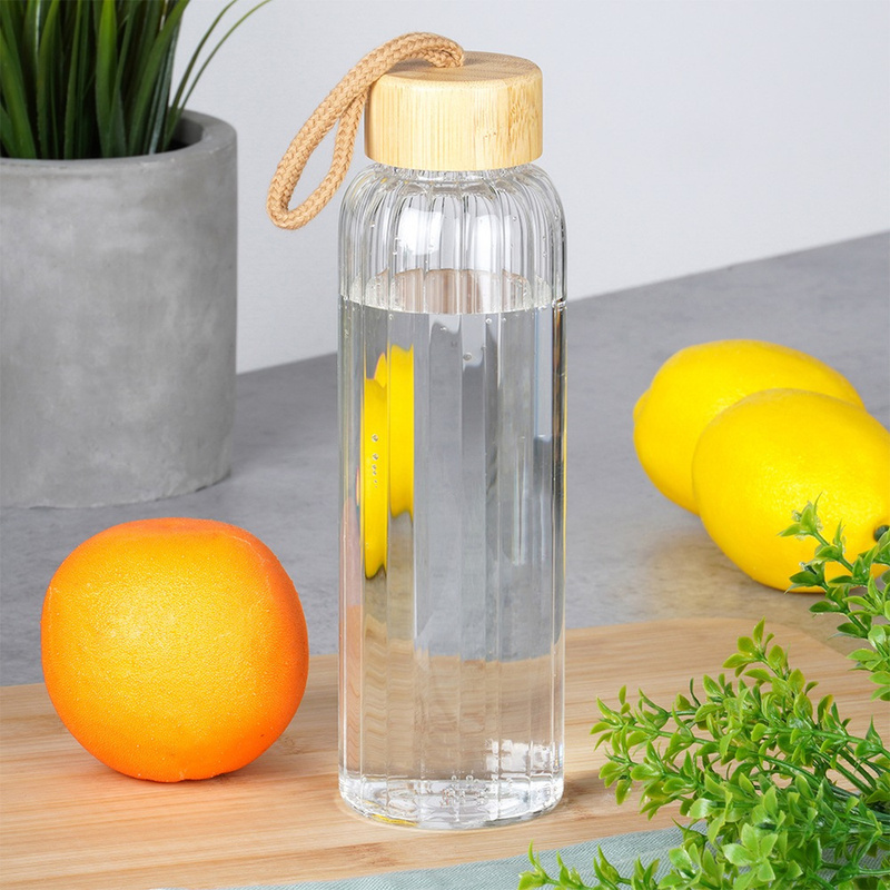 TEMU Glass Water Bottle 500 Ml