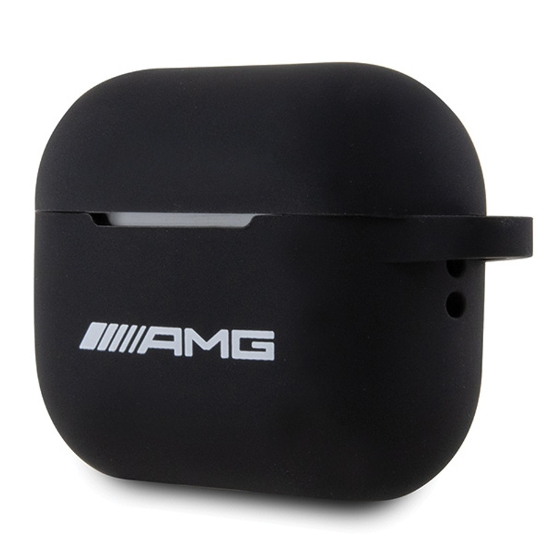 AMG Silicone Case for AirPods Pro 2 - White with Black Logo