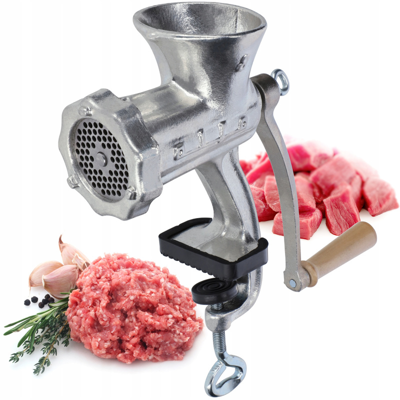 Image of Kadax Manual Meat Grinder Cast Iron 8 Grinder Alpha Poland Original