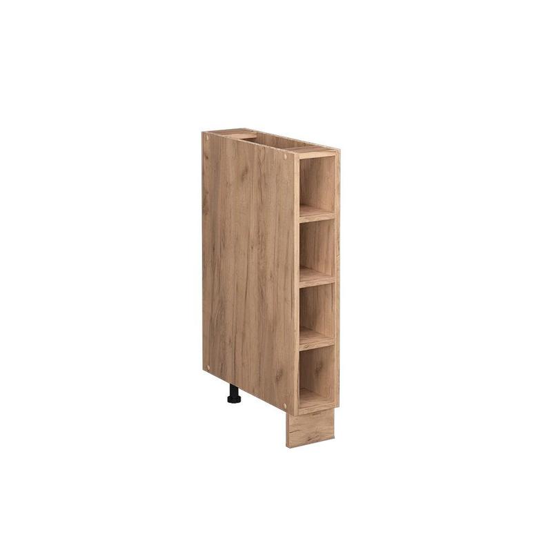 Image of Fame-line Oak 15 Cm Kitchen Cabinet Without Worktop Cabinet For The Kitchen Open Kitchen Cabinet Kitchen Base Cabinet The Kitchen Furniture Chipboard, 16 Mm Kitchen