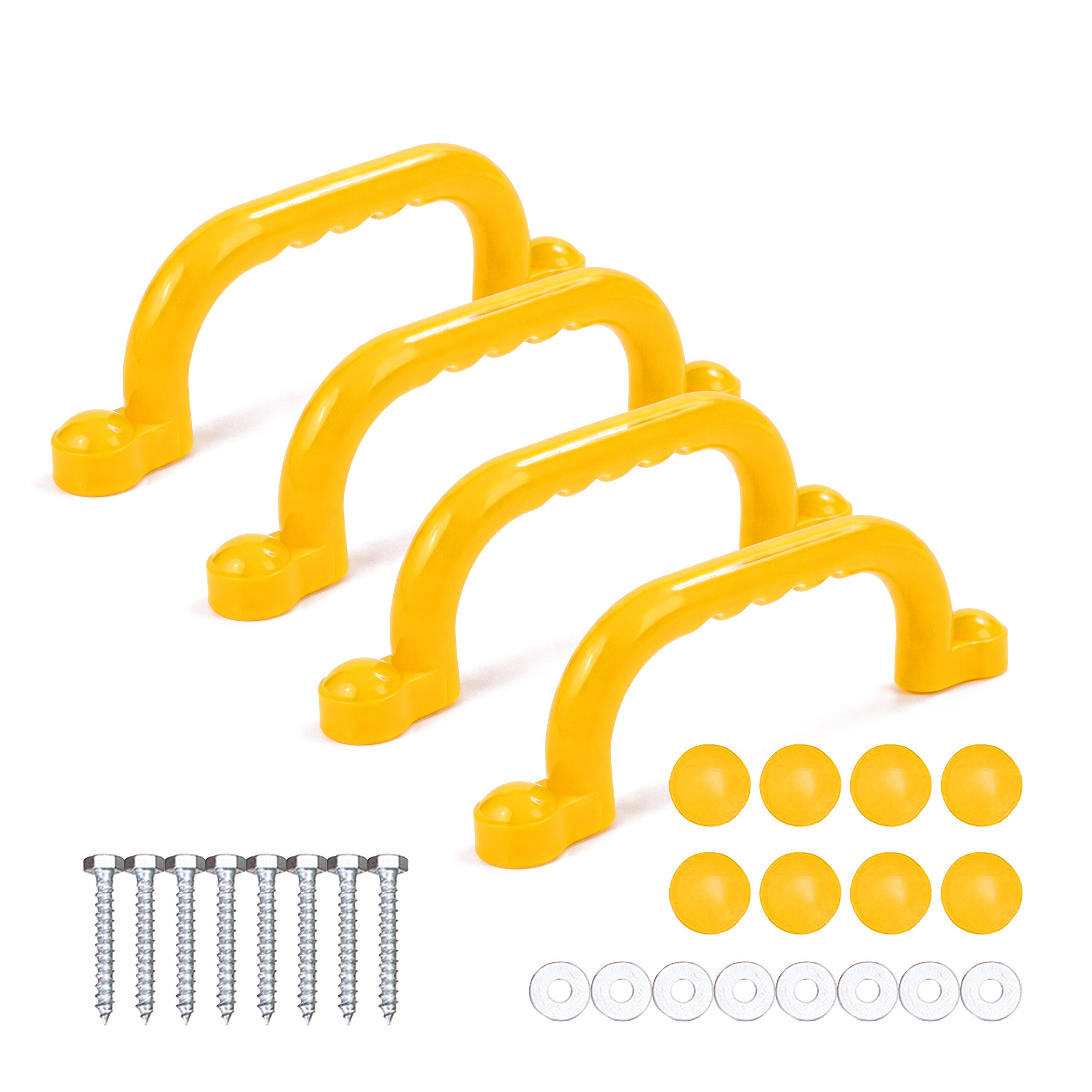 Image of 4 X Climbing Frame Handles In Yellow - 24 Cm