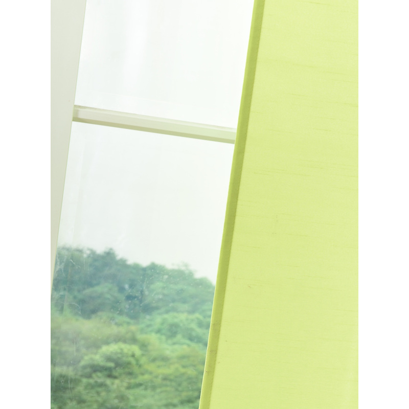 -85620- Green 245x60 Sliding Sheer Curtain, Sheer Curtain Look, Cm -85620-