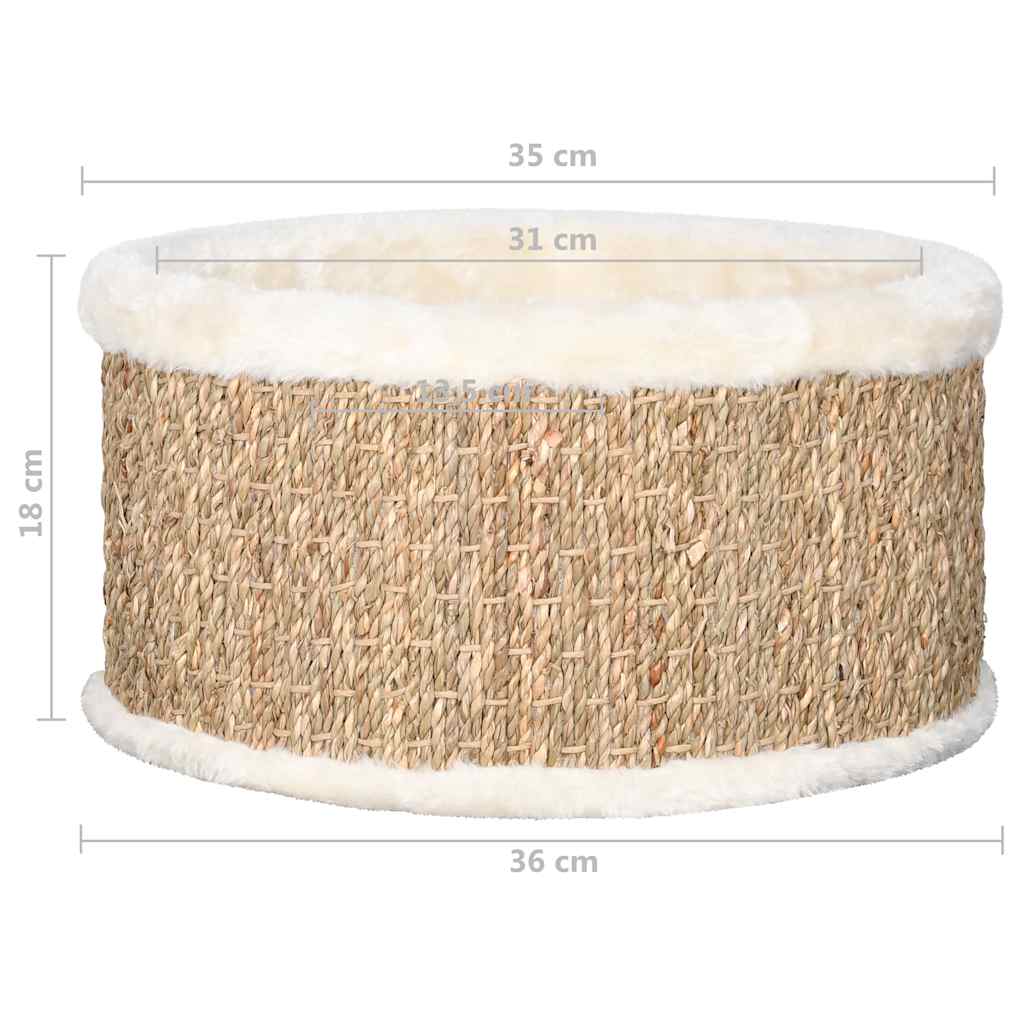 Mayfair Round Cat Basket for Indoor Home Kitten Sleeping