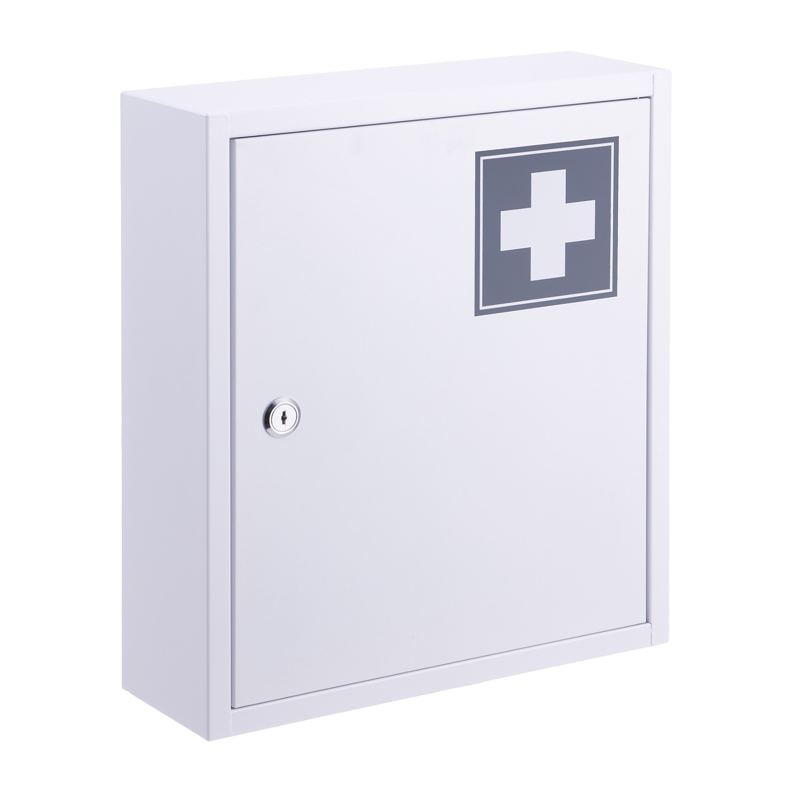 Medical Cabinet In White/gray - (w) X (h)36 X (d)10 Cm