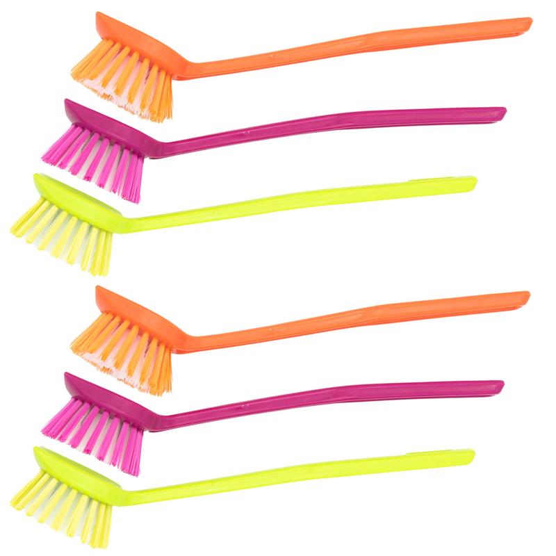 6pcs Brush Set: Kitchen Brush, Cleaning Brush, Dish Brush, Glass Brush
