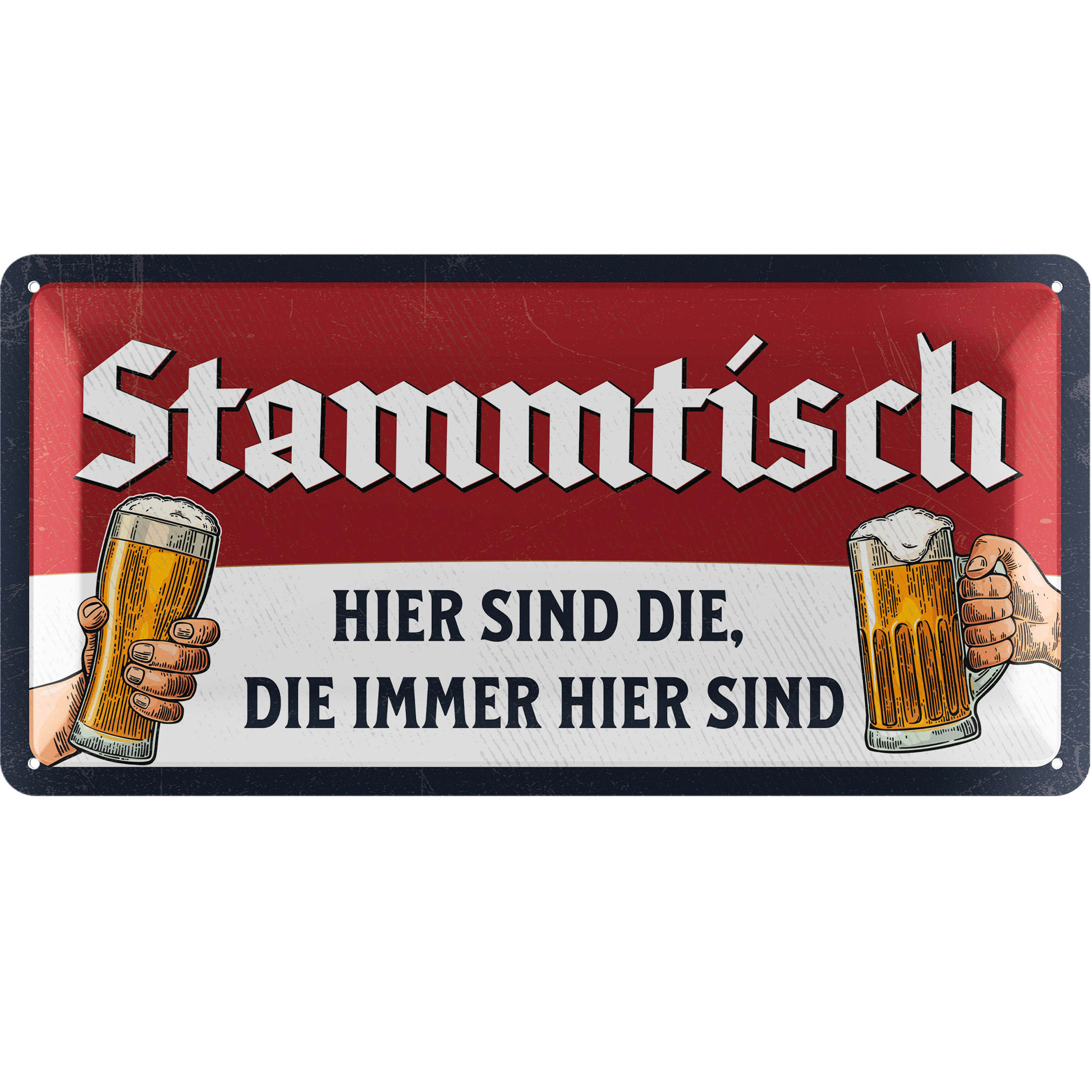 Image of ' Table Sign - Retro Metal Sign As A Gift For Beer Lovers - Funny Beer Quotes Sign As Party Basement Decor, Pub And Bar Decoration - Vintage Metal Sign 17x34cm Classic Edition