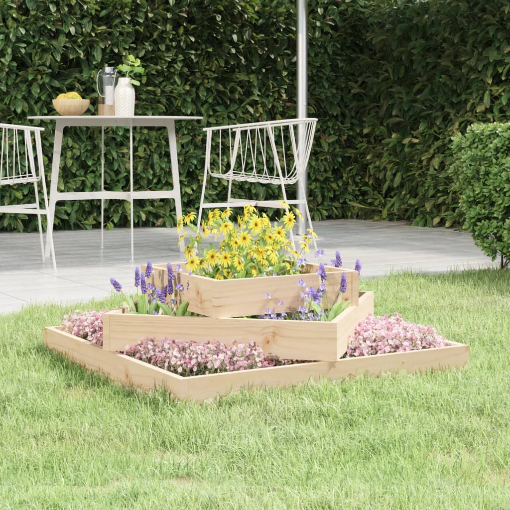Image of Vidaxl Planter Planters Raised Bed Garden Raised Bed Flower Box Flower Pot Plant Pot Plant Box Garden Planter Vegetable Bed